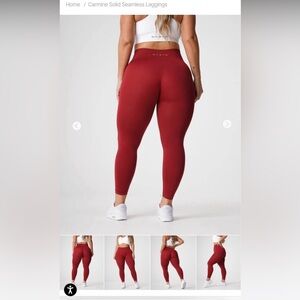 NVGTN Carmine Solid Seamless Leggings